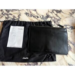 Charlie by Matthew Zinck Black Leather pouch Brand New
